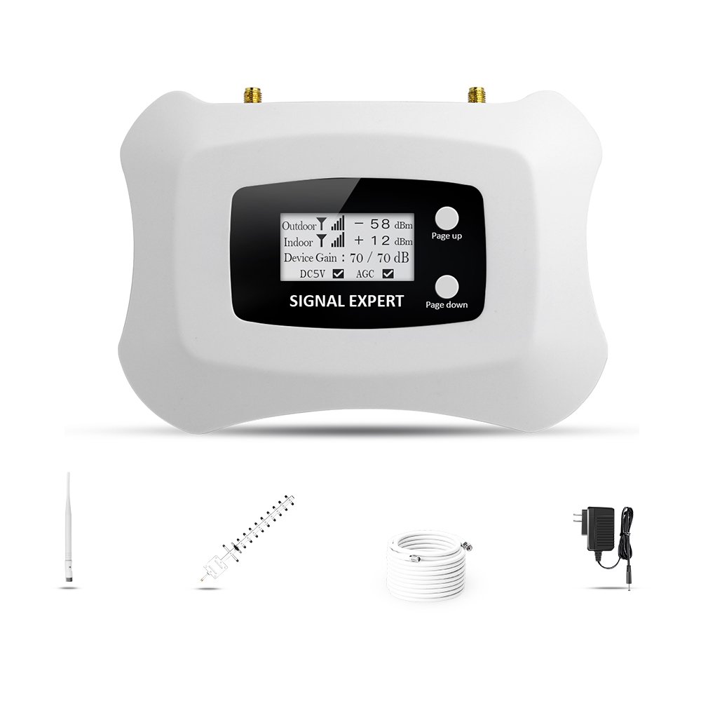 ATNJ 1800MHz Mobile Phone GSM Signal Repeater Amplifier 2G LTE 4G Booster with Antenna Cable